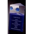 Double Cast Prism w/ Globe Custom Lucite Award